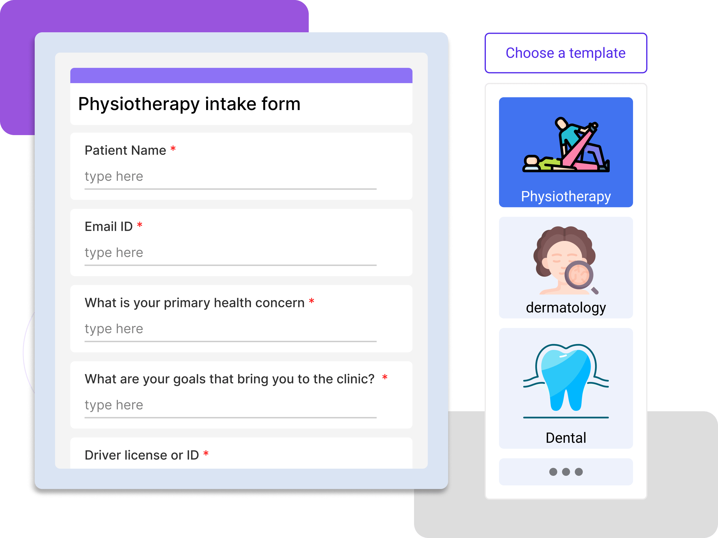 Create intake forms easily